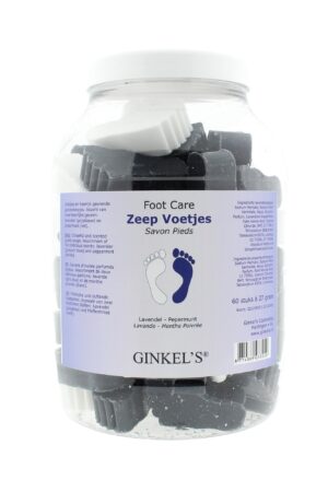 Ginkel’s Foot Care – Zeepvoetjes – Displaypot 60 x 27 gram