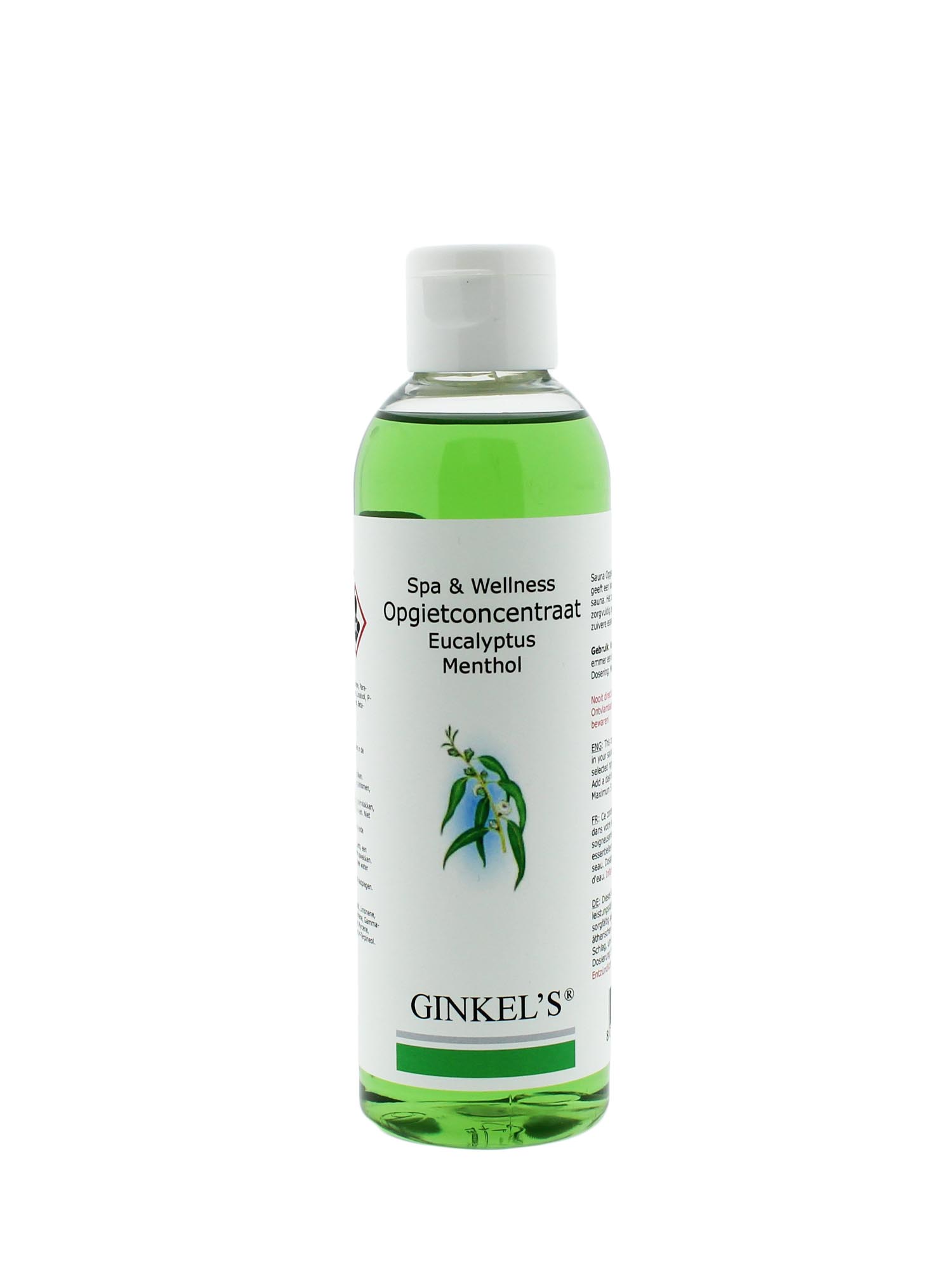 Ginkel’s Sauna Opgietconcentraat Eucalyptus-Menthol – 200 ml Ginkel’s Sauna Opgietconcentraat Eucalyptus-Menthol – 200 ml