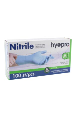 Handschoen Nitrile – Maat M – BLAUW [Box à 100 stuks]